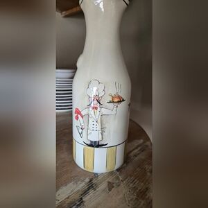 Charming Chef Ceramic Vase - Cream